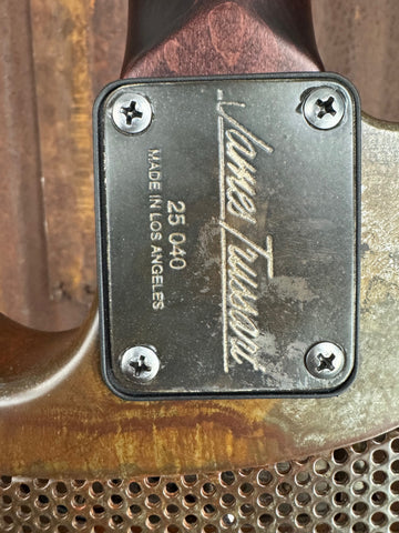 25040 Red Pinstriped Rusty Steelcaster