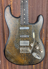 25035 Rusty Black Snakeskin Steel O Matic