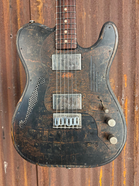 25058 Rusty Gator Deluxe Steeltopcaster – James Trussart Custom