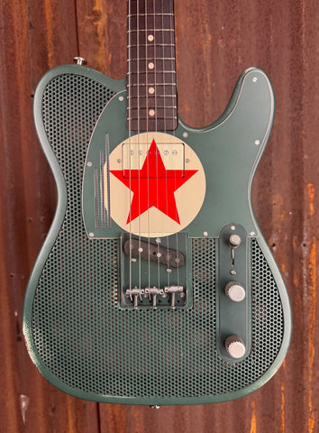 25027 Red Star Holey Steelcaster