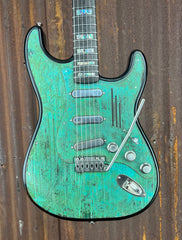 23031 Titanic Green Engraved Bamboo Steel O Matic