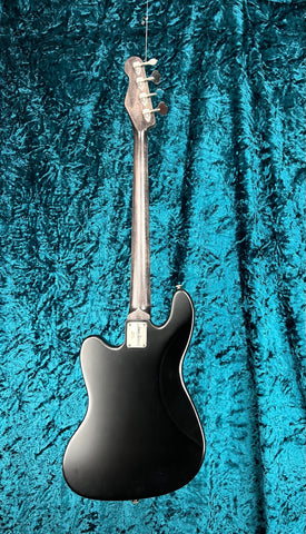 19004 Black on Antique Silver Roses SteelTopCaster Bass