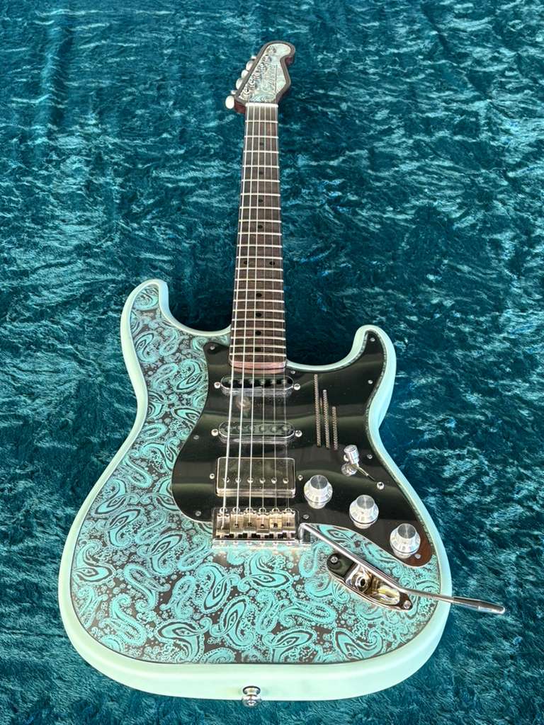 25082 Seafoam Green Paisley Steel O Matic