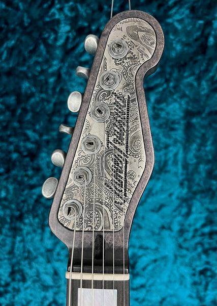 24026 Antique Silver Paisley Deluxe Steelcaster – James Trussart