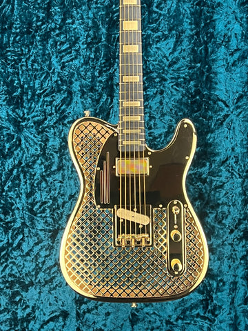 23013 Gold Caged Steelcaster