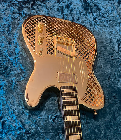 23013 Gold Caged Steelcaster