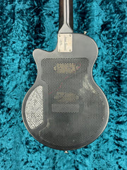 24028 Black Antique Silver Snakeskin Engraved SteelPhonic