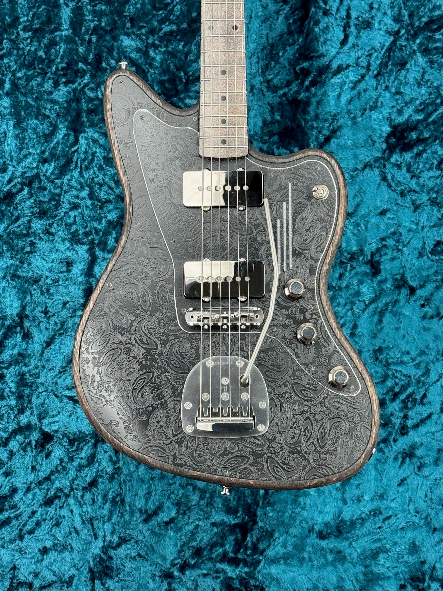24009 Satin Black Paisley engraved SteelMaster