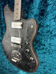 24009 Satin Black Paisley engraved SteelMaster