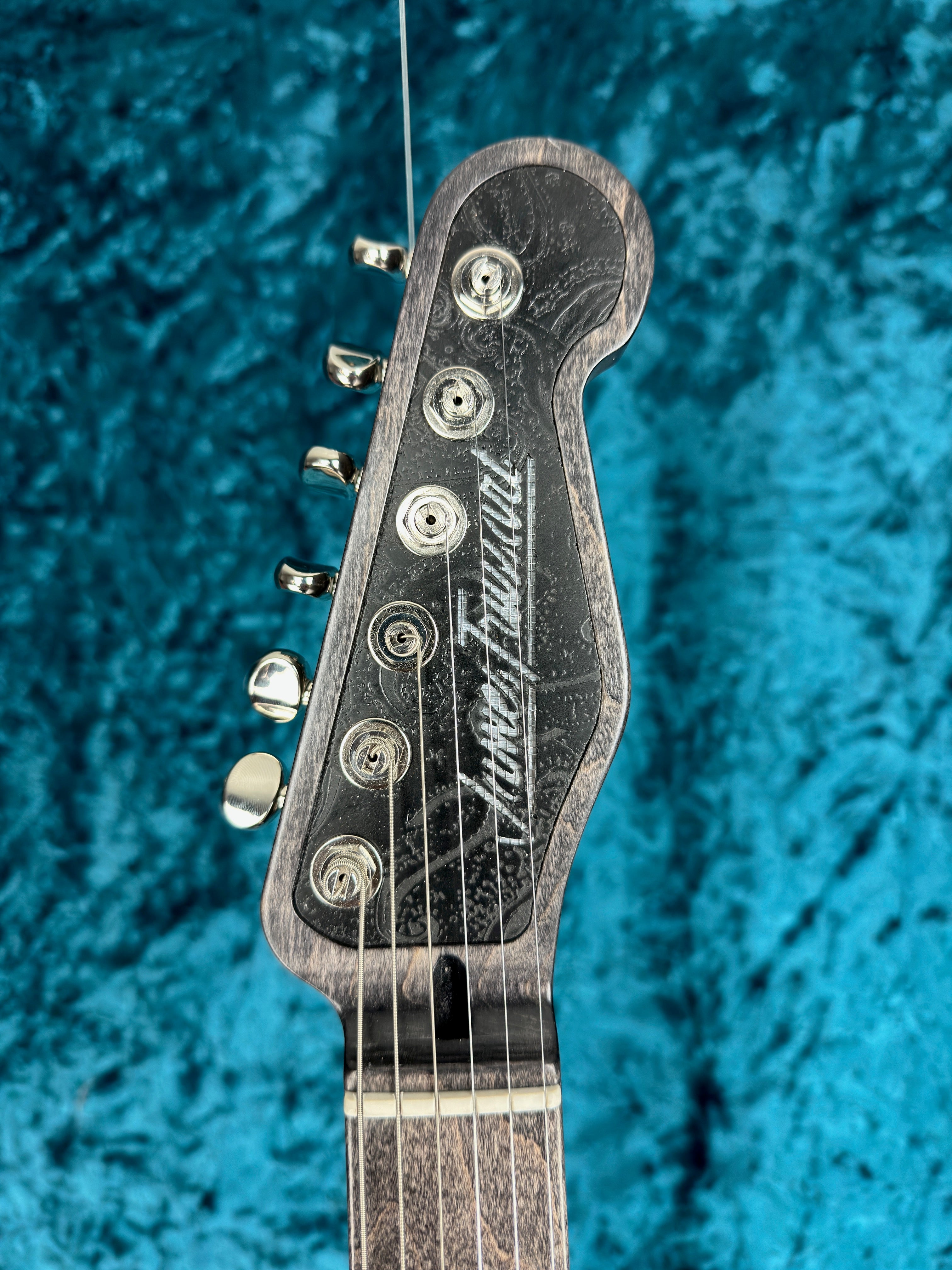 24009 Satin Black Paisley engraved SteelMaster