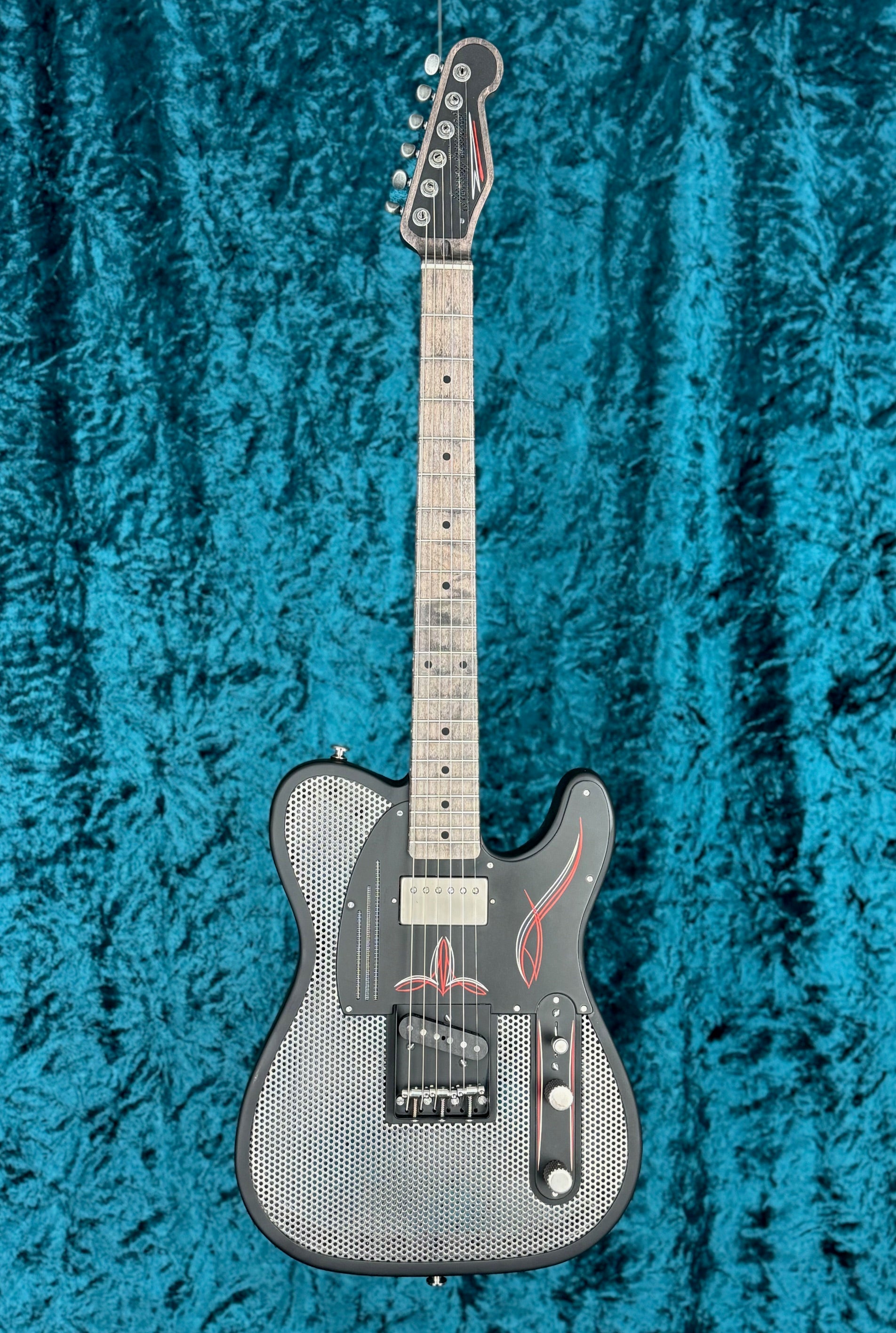 24032 Pinstriped Satin Black SteelCaster
