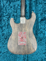 23018 Red on Steel Roses SteelGuard O Matic with Block Inlays