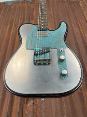 23017 Titanic Green Snakeskin on Recessed Top SteelTopCaster