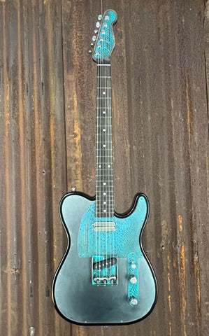 23017 Titanic Green Snakeskin on Recessed Top SteelTopCaster