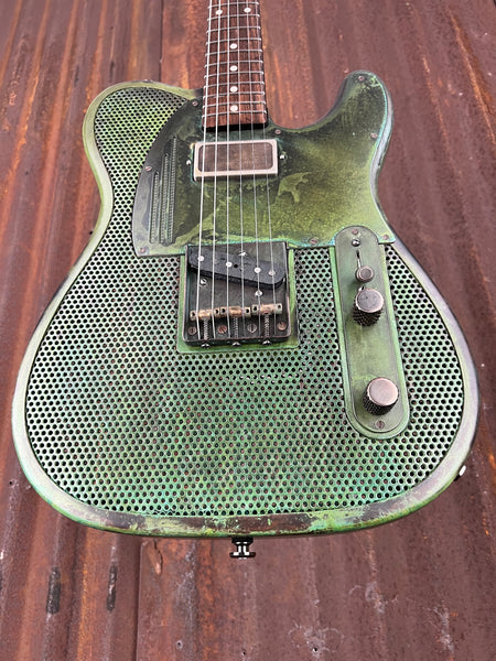 22080 Titanic Green SteelCaster – James Trussart Custom Guitars