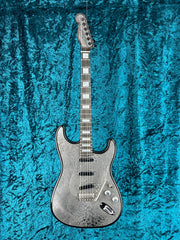 23009 Recessed Snakeskin Engraved Steel O Matic