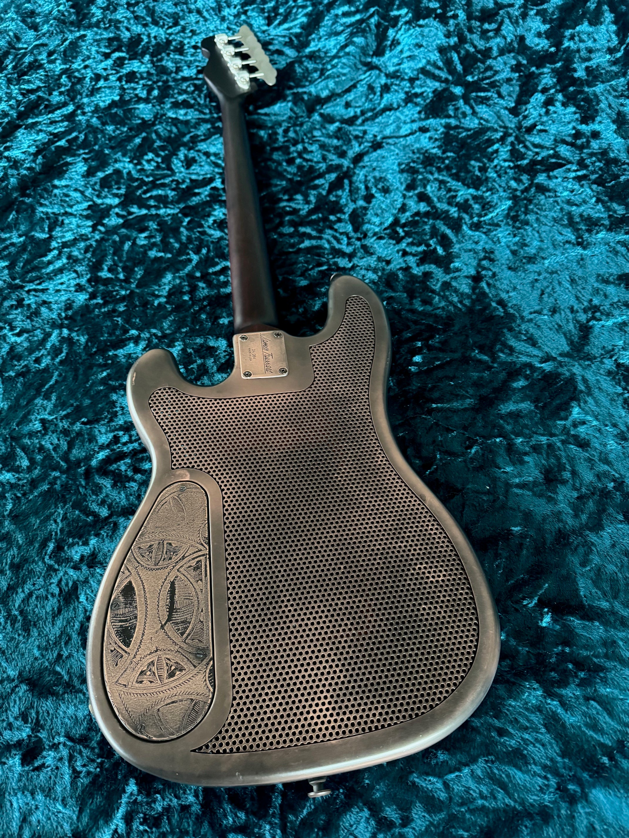 24084 African Engraved Antique Copper Steelcaster Bass