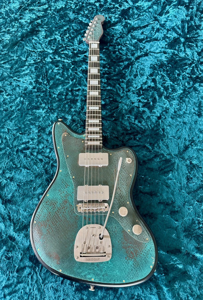 25056 Titanic Green Snakeskin SteelMaster – James Trussart Custom