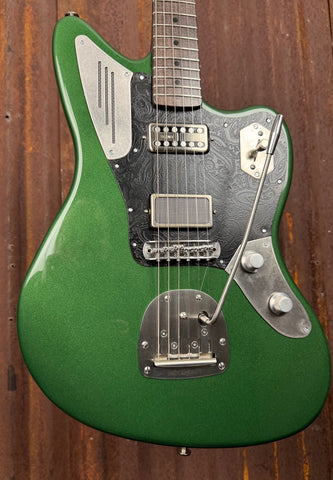25020 Black Engraved Paisley Cadillac Green SteelJag