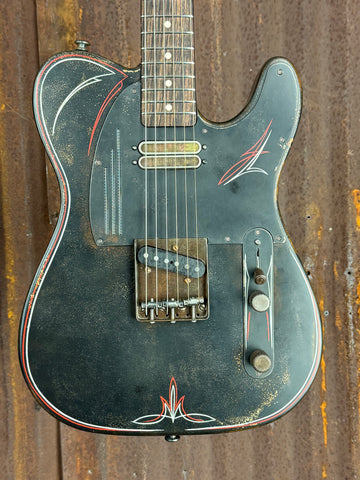 25023 Rusty Pinstriped Steelcaster 