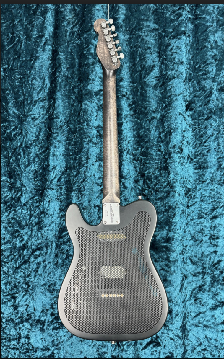 24017 Black on Steel Roses Satin Deluxe Steelcaster
