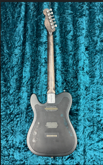 24017 Black on Steel Roses Satin Deluxe Steelcaster