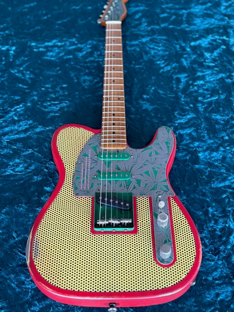 25046 3 Tone Ganja engraved Steelcaster