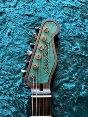 25043 Titanic Green Paisley engraved SteelTopCaster