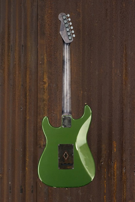 19044 Rust O Matic Red and White Pinstriped Pickguard Cadillac Green SteelGuard O Matic