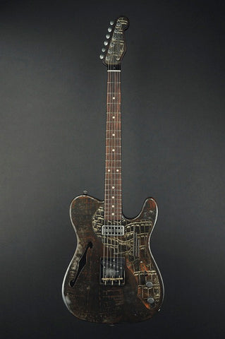 14128 Rust on Cream Gator Pickguard Deluxe SteelCaster