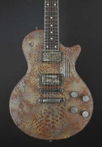 11143 Rust on Cream Snakeskin SteelDeville