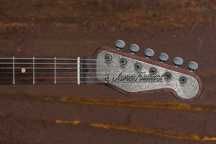 17115 Ocean Blue on Antique Silver Paisley Deluxe SteelCaster