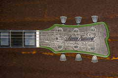 19031 Antique Silver Gator Engraved Cadillac Green Steeltop