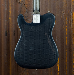 21132 Antique Silver Paisley Engraved Satin Black Deluxe Steelcaster