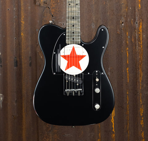 21127 Red Star Satin Black SteelCaster