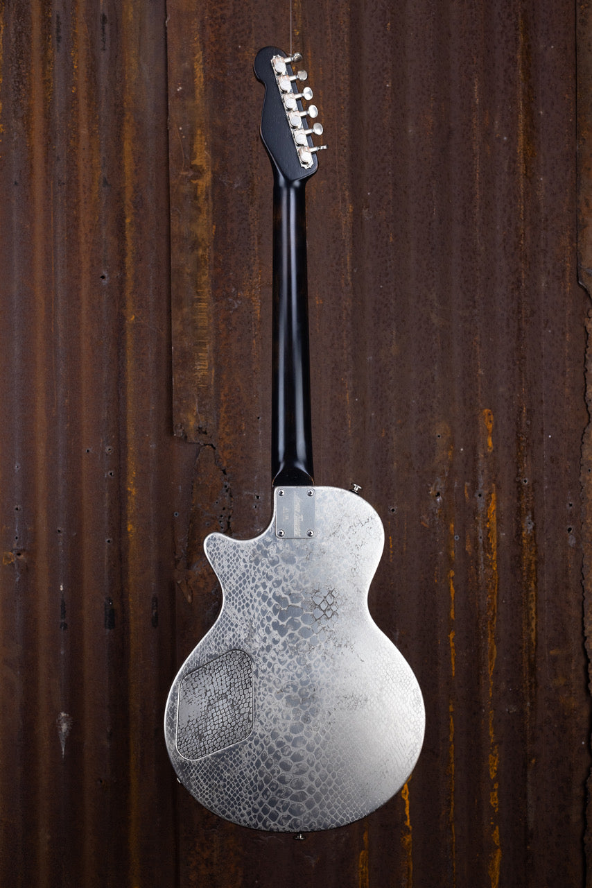 21138 Antique Silver Snakeskin Engraved '21 SteelDeville