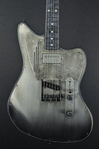 15084 Antique Silver Roses Pickguard SteelTeleMaster