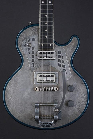 15096 Antique Silver Paisley SteelTop with B5 Bigsby