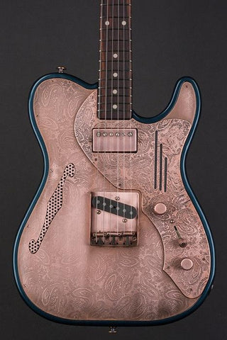 15202 Antique Copper Paisley Deluxe SteelTopCaster