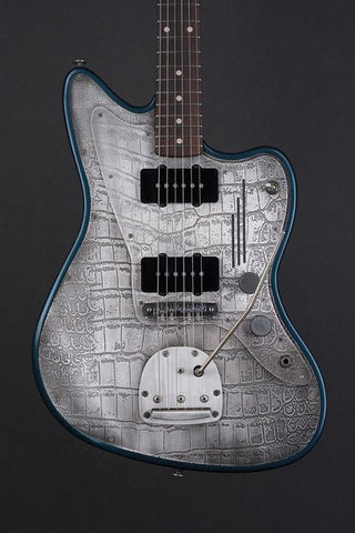 16083 Antique Silver Gator Tuxedo Blue SteelMaster
