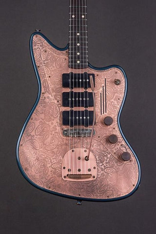 17001 Antique Copper Paisley Tuxedo Blue SteelMaster