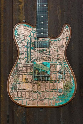 17058 Antique Copper Titanic Green Gator SteelTopCaster