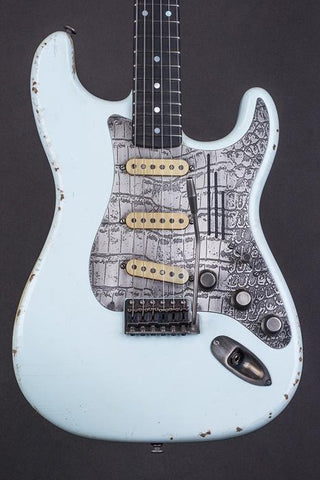 17089 Antique Silver Gator Sonic Blue SteelGuard O Matic