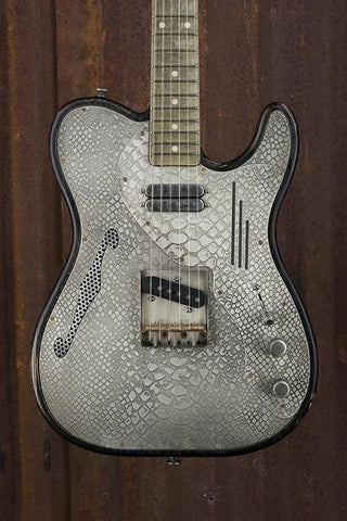 18020 Antique Silver Snakeskin Deluxe SteelTopCaster