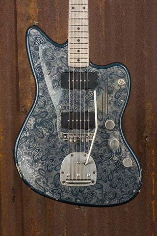 18026 Antique Silver Paisley Tuxedo Blue SteelMaster