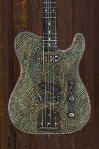18062 Green Rust Snakeskin Driftwood SteelTopCaster