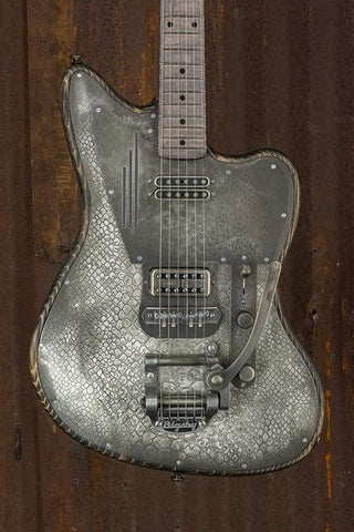 19011 Antique Silver Snakeskin Driftwood SteelTeleMaster