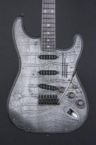 15104 Antique Silver Gator SteelTopCaster