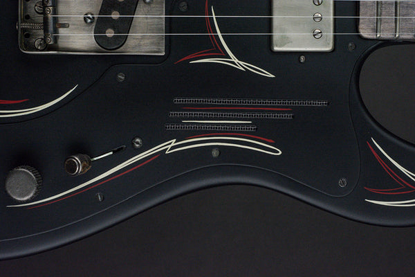 15029 Satin Black Pinstripe Deluxe SteelCaster – James Trussart
