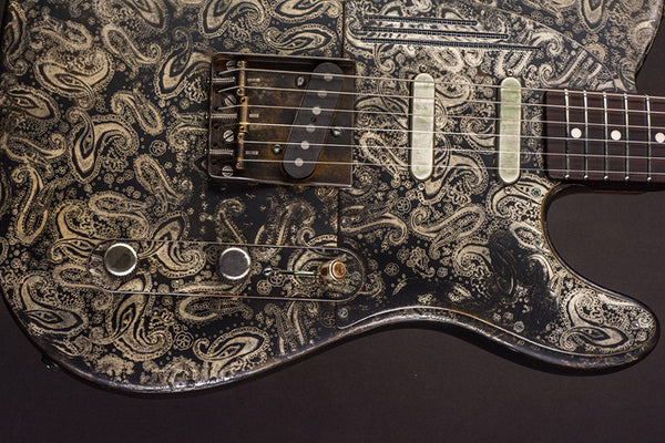 16019 Rust On Cream paisley SteelCaster – James Trussart Custom